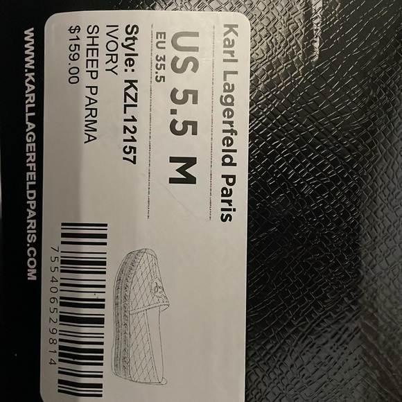 Karl Lagerfeld | Women's Carmen Quilted Espadrille | Ivory Yellow | Size5.5 - Picture 3 of 3